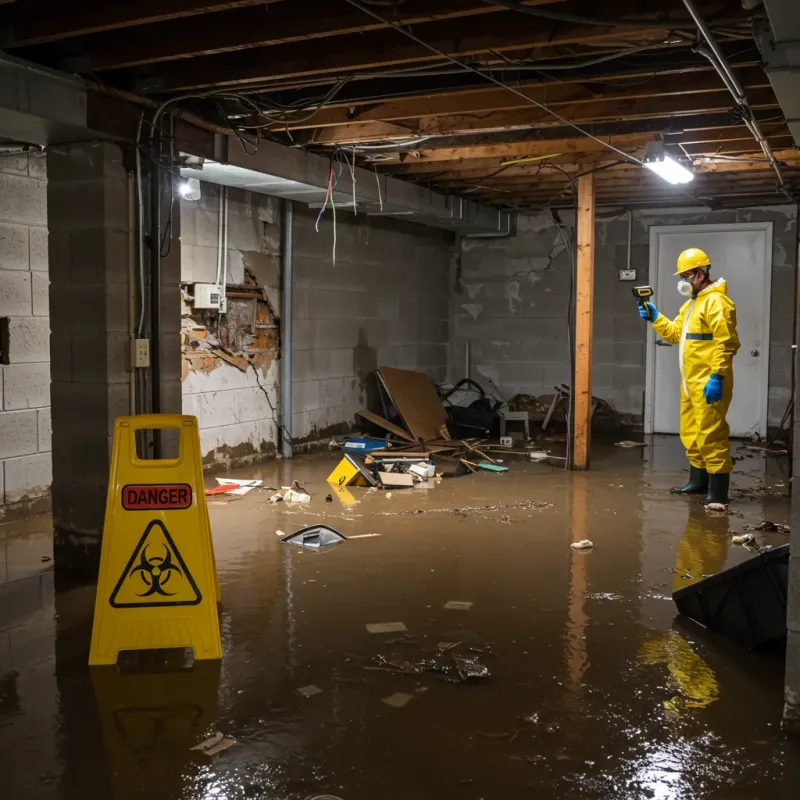 Flooded Basement Electrical Hazard in Currituck County, NC Property